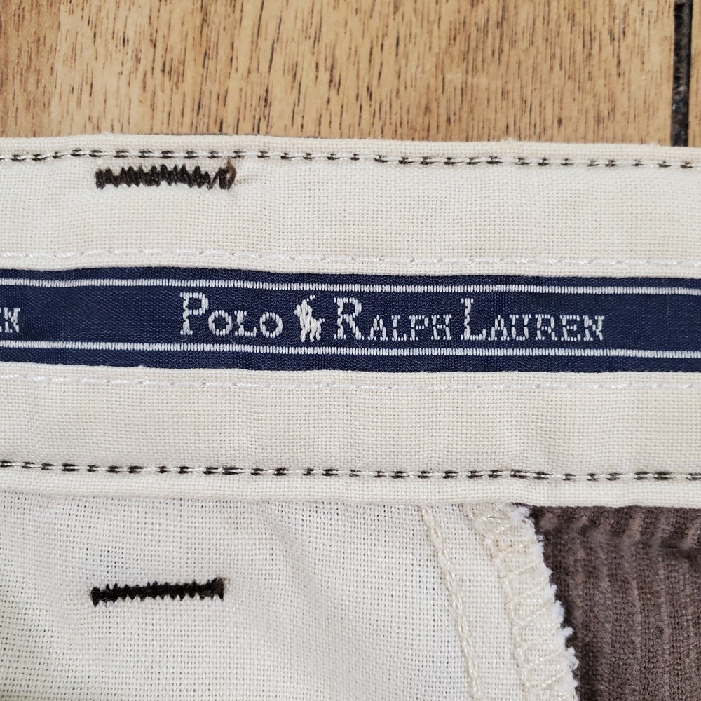 VTG Polo Ralph Lauren Andrew Pant Corduroy Pants Mens 40x32 Pleated Baggy Y2K - Picture 9 of 10